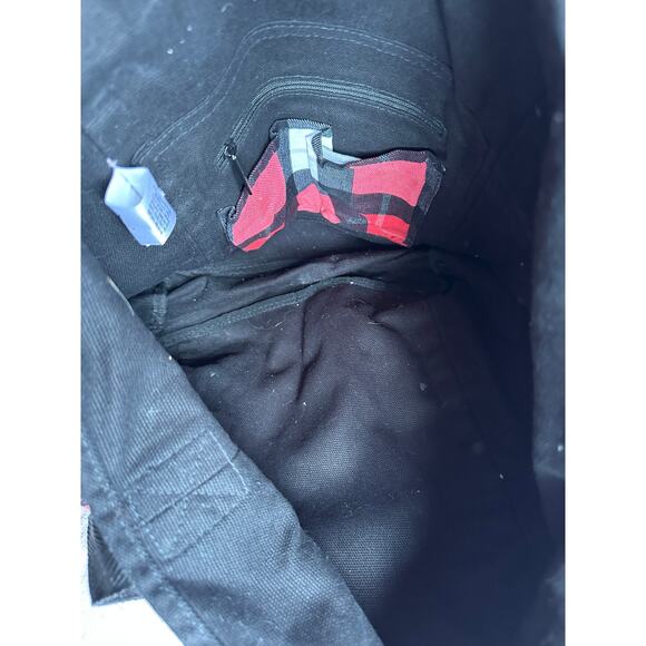 Thirty-One Retired Go To Tote CHECK MATE Red Black White Buffalo Plaid - Picture 6 of 8